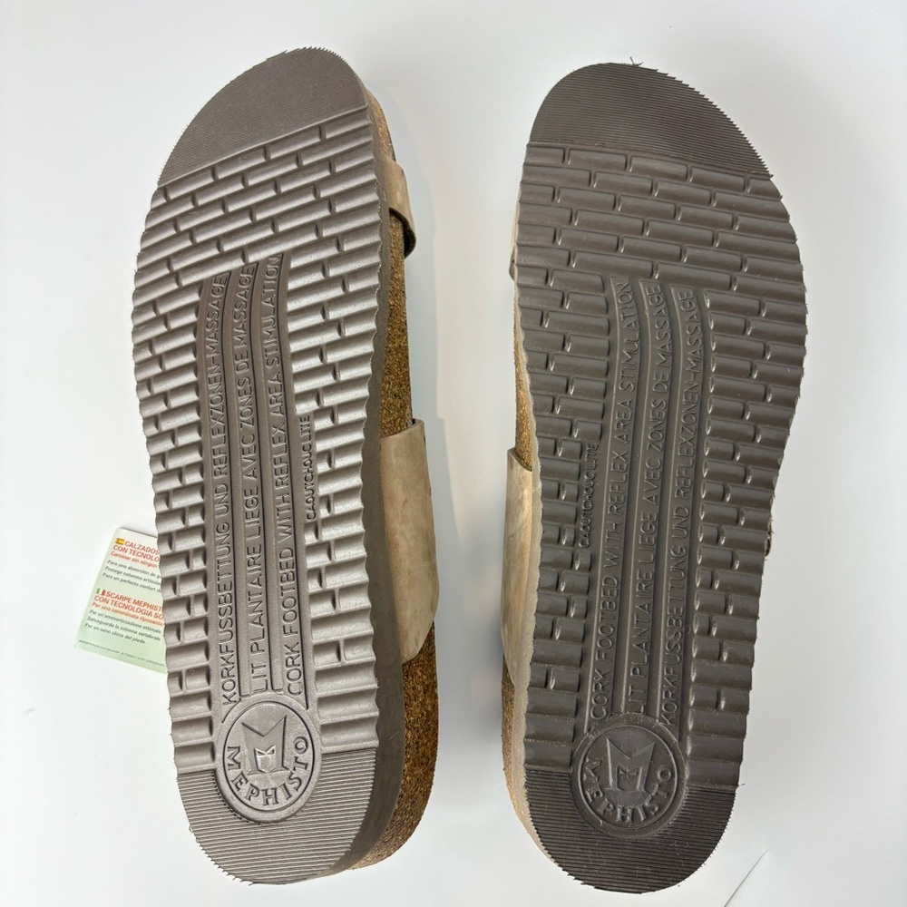 NWT Mephisto Helen Slide Sandals Suede Cutout - Picture 5 of 7